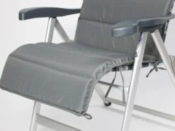 Bo-Camp Grey Universeel Gepolsterd Stoelkussen -Buiten Kamperen bo camp luxe stoelkussen 5 ecommerce 2d83