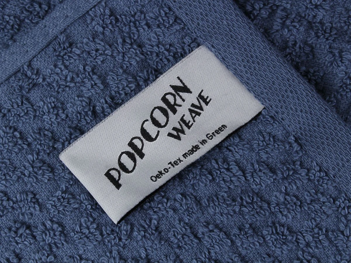 DoubleDry Popcorn 50 X 100 Cm Set Van 4 Handdoeken - Blauw 7 DoubleDry Popcorn 50 X 100 Cm Set Van 4 Handdoeken - Blauw - Afbeelding 5