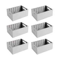 Sunware Sigma Home 4,6 Liter Set Van 6 Vouwkratten - Grey