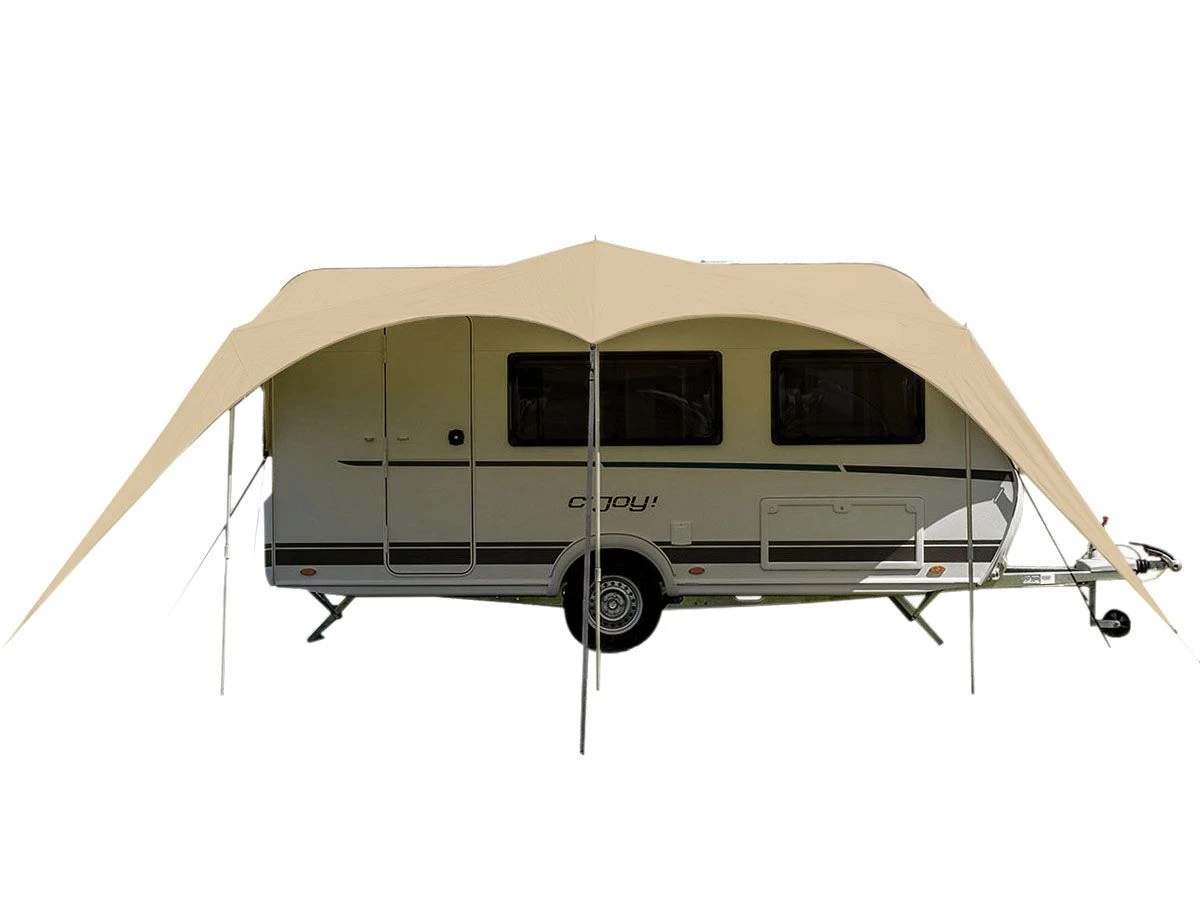 Campooz Trekking Caravanluifel 375 Cm - Beige 3 Campooz Trekking Caravanluifel 375 Cm - Beige