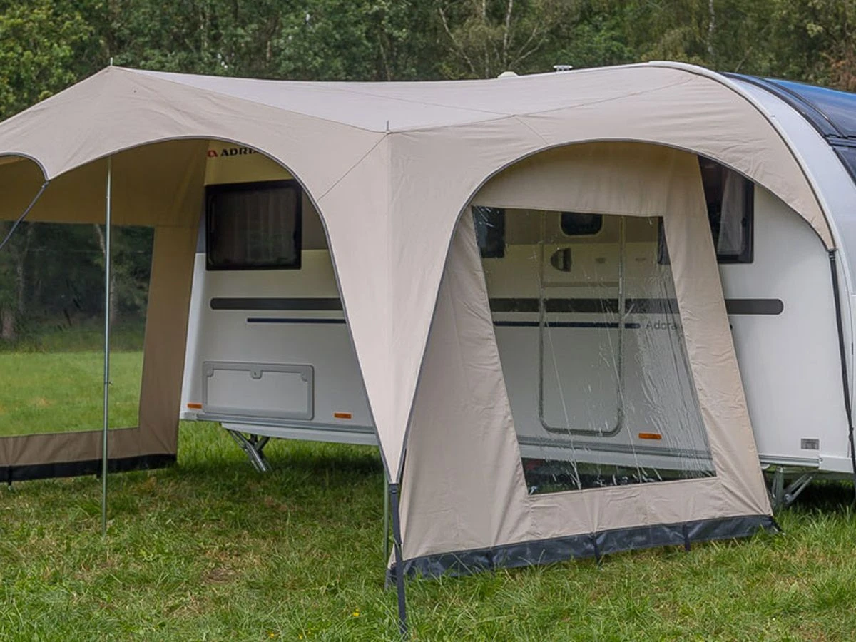 Campooz Trekking Caravanluifel 375 Cm - Beige 7 Campooz Trekking Caravanluifel 375 Cm - Beige - Afbeelding 5
