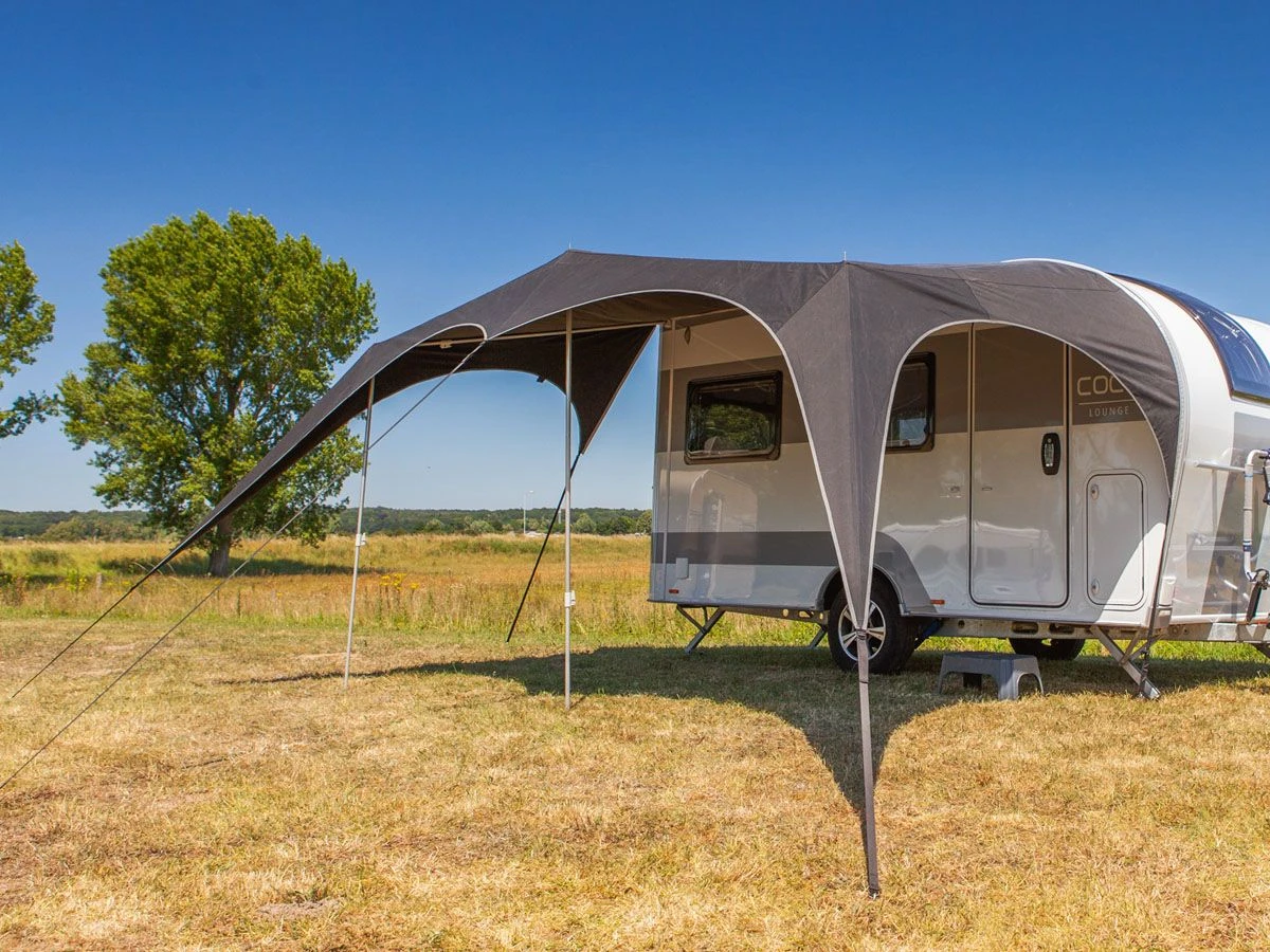 Campooz Trekking Caravanluifel 275 Cm - Zwart 4 Campooz Trekking Caravanluifel 275 Cm - Zwart - Afbeelding 2