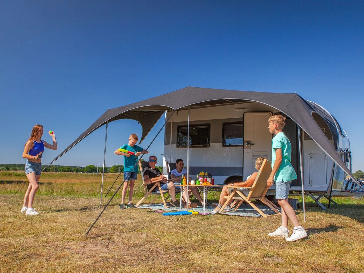 Campooz Trekking Caravanluifel 375 Cm - Zwart 8 Campooz Trekking Caravanluifel 375 Cm - Zwart - Afbeelding 6