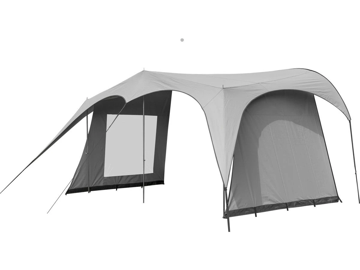 Campooz Trekking Zijwand Met Raam - Grijs 4 Campooz Trekking Zijwand Met Raam - Grijs - Afbeelding 2