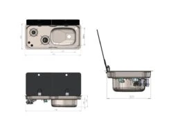 CAN FL1766 Kook-spoelcombinatie -Buiten Kamperen canfl17661 1 ecommerce