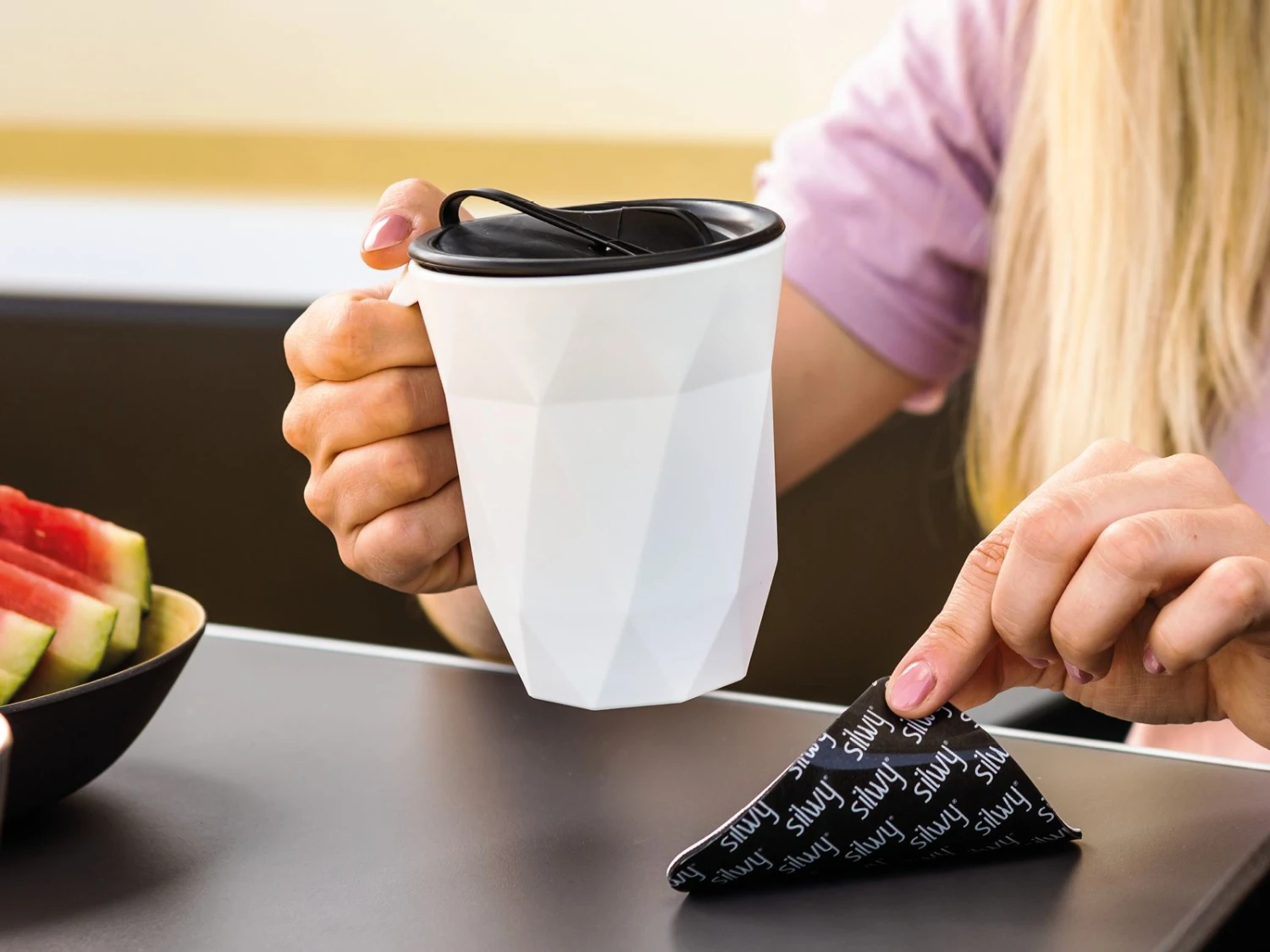 Silwy Magnetisch Koffiekop Met Nano-gel-pad En Deksel 5 Silwy Magnetisch Koffiekop Met Nano-gel-pad En Deksel - Afbeelding 3