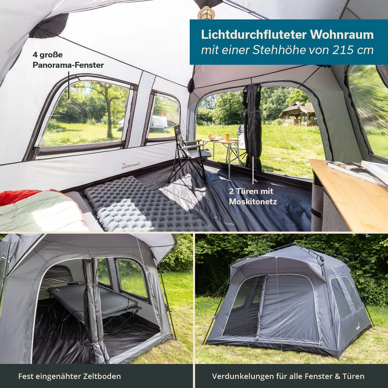 Skandika Hognes 4 Protect Quick-Start Dagtent 5 Skandika Hognes 4 Protect Quick-Start Dagtent - Afbeelding 3