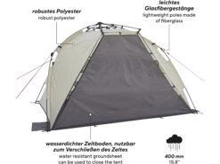 Uquip Speedy Strandtent - Sand -Buiten Kamperen d5f22f3fbad4aa63