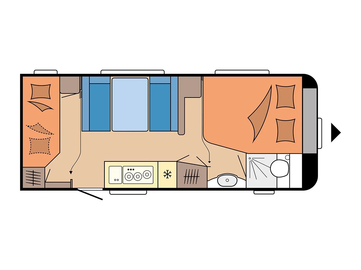 Hobby De Luxe 560 KMFe Caravan 3 Hobby De Luxe 560 KMFe Caravan