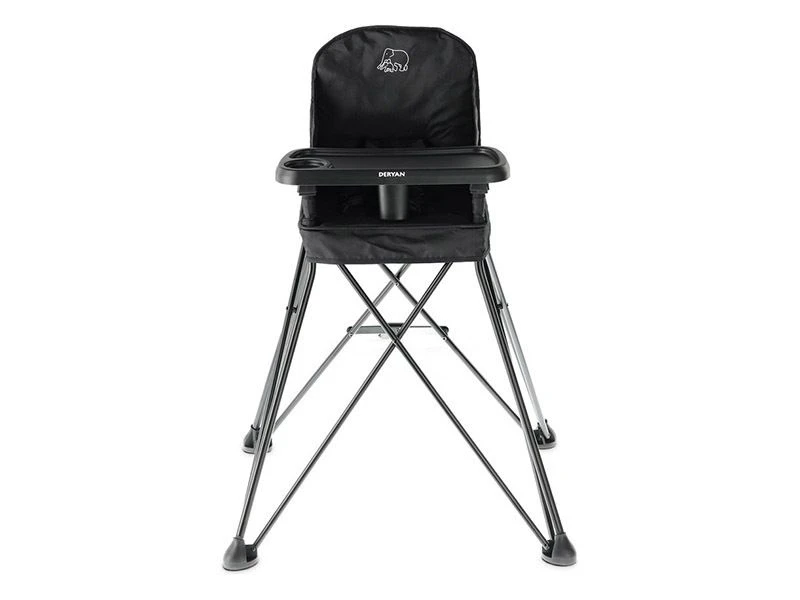 Deryan Uitklapbare Kinderstoel - Black 4 Deryan Uitklapbare Kinderstoel - Black - Afbeelding 2