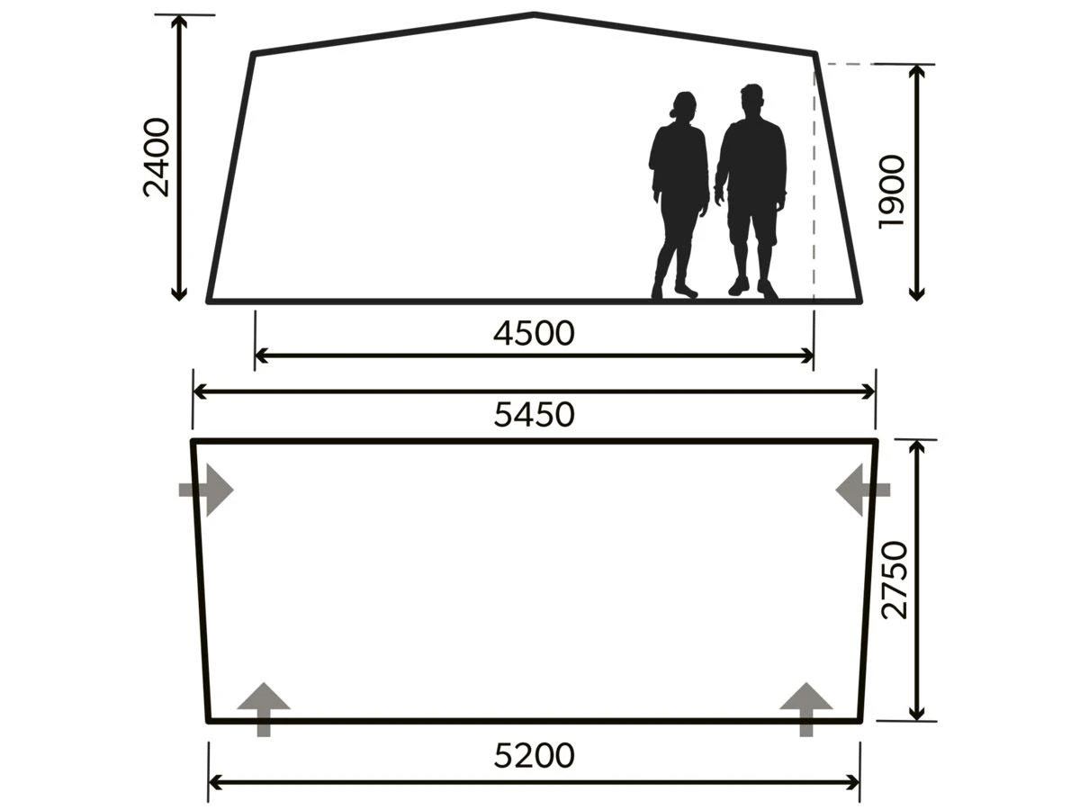 Dometic Residence AIR All-Season Maat 11 (890 - 915 Cm) Opblaasbare Caravanvoortent 9 Dometic Residence AIR All-Season Maat 11 (890 - 915 Cm) Opblaasbare Caravanvoortent - Afbeelding 7