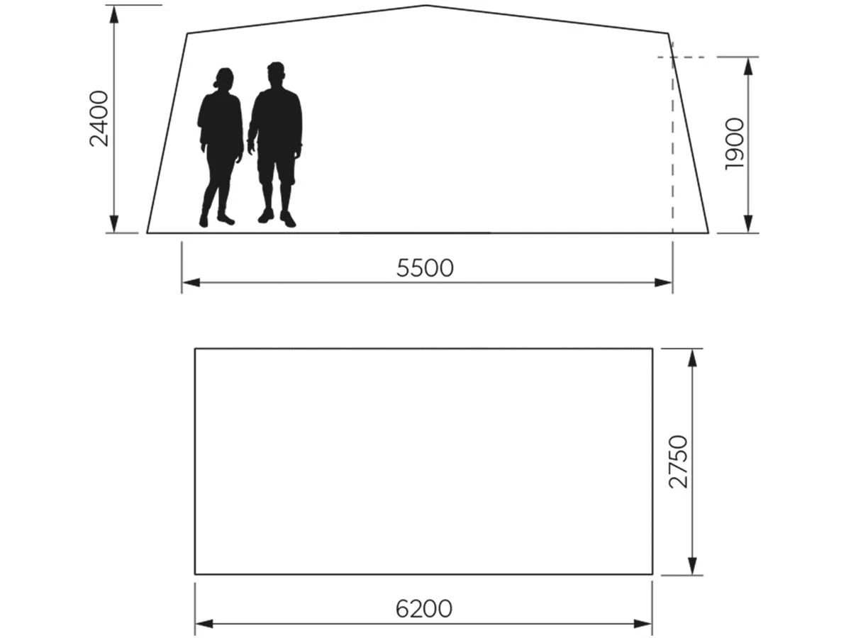 Dometic Residence AIR All-Season Maat 15 (990 - 1015 Cm) Opblaasbare Caravanvoortent 14 Dometic Residence AIR All-Season Maat 15 (990 - 1015 Cm) Opblaasbare Caravanvoortent - Afbeelding 12