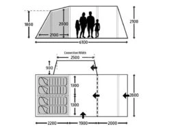 Kampa Touring Air TC RH Bustent -Buiten Kamperen dometic touring floorplan ecommerce