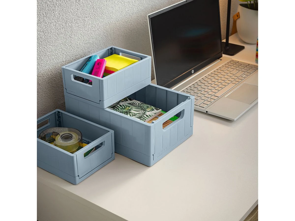 Sunware Sigma Home 4,6 Liter Set Van 6 Vouwkratten - Blue 5 Sunware Sigma Home 4,6 Liter Set Van 6 Vouwkratten - Blue - Afbeelding 3