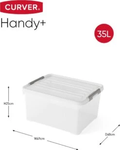 Curver Handy+ 35 Liter Opbergbox Met Deksel - 3 Stuks 10 Curver Handy+ 35 Liter Opbergbox Met Deksel - 3 Stuks -Buiten Kamperen f1354a15444aae8e