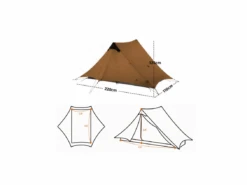 3F UL GEAR Lanshan Tent - 2 Persoons - 3 Seizoenen - Grey -Buiten Kamperen f1d83f5f242bee60