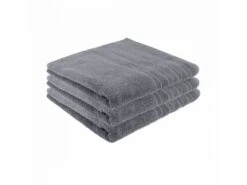 Merkloos Pure4u Set Van 3 Luxe Hotel Handdoeken - Antraciet