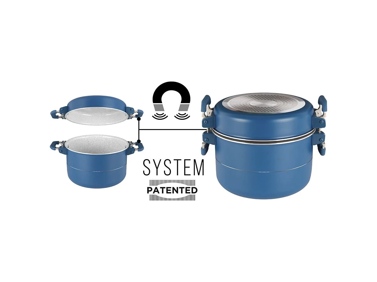 Brunner Carezza Magnet 7-delige Pannenset - Ø 22 Cm 7 Brunner Carezza Magnet 7-delige Pannenset - Ø 22 Cm - Afbeelding 5