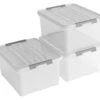Curver Handy+ 35 Liter Opbergbox Met Deksel - 3 Stuks -Buiten Kamperen fa4f481e1c7fad53