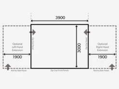 Dometic Grande Air All-Season 390 S Voortent -Buiten Kamperen kampa dometic plattegrond grande 390 s 2021 ecommerce