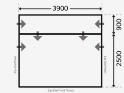 Dometic Rally Air Tour 390 Drive-Away Campertent -Buiten Kamperen kampa dometic plattegrond rally 390 drive away 2021 ecommerce