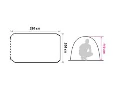 Obelink Aero CoolDark Pop-up Tent -Buiten Kamperen obelink aero plattegrond ecommerce