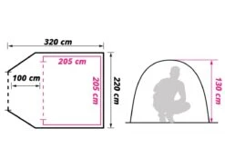 Tweedekans Obelink Shelter 3 CoolDark 7 Tweedekans Obelink Shelter 3 CoolDark -Buiten Kamperen obelink shelter 3 cooldark floor plan ecommerce 7d85