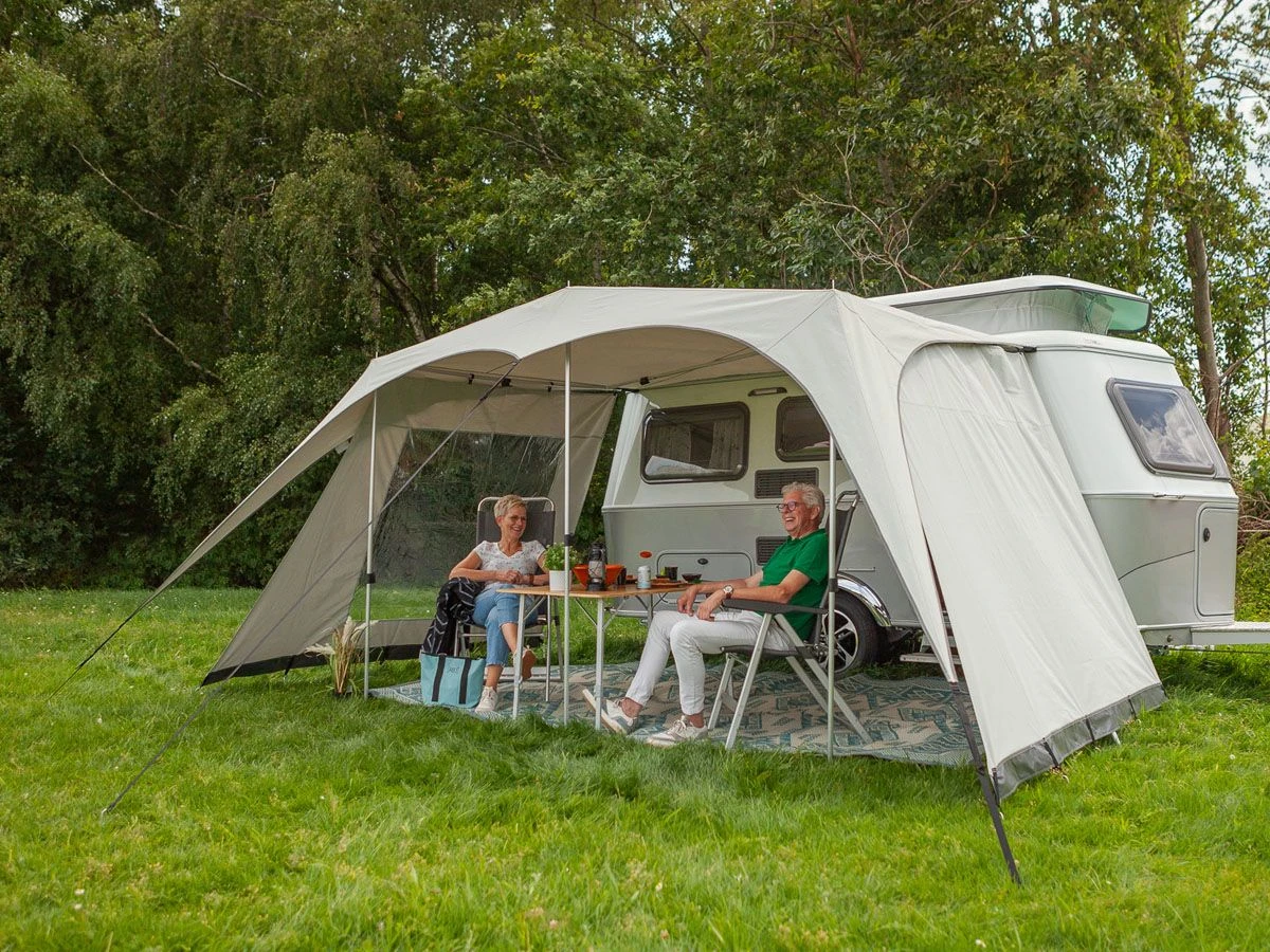 Campooz Travelling Zijwand Met Raam - Zwart 4 Campooz Travelling Zijwand Met Raam - Zwart - Afbeelding 2