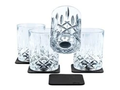 Silwy 4-delige Magnetische Kristal Wiskeyglazen