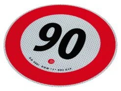 Merkloos 90 Km/h Markeringssticker